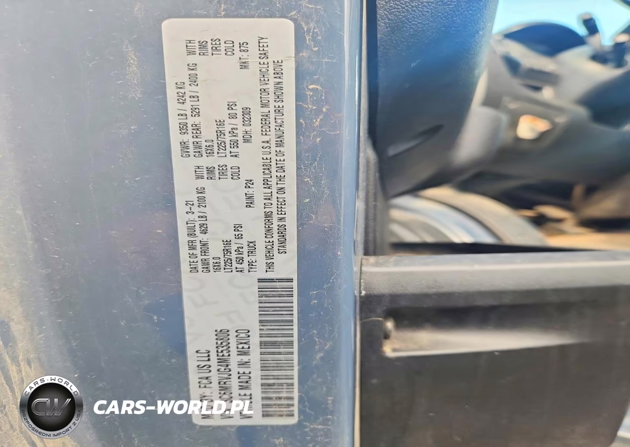2021 Ram Promaster 3500 Delivery Van VIN:3C6MRVJG4ME535806 - 13