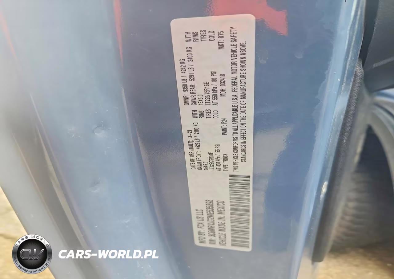 2021 Ram Promaster 3500 Delivery Van VIN:3C6MRVJG2ME535898 - 13