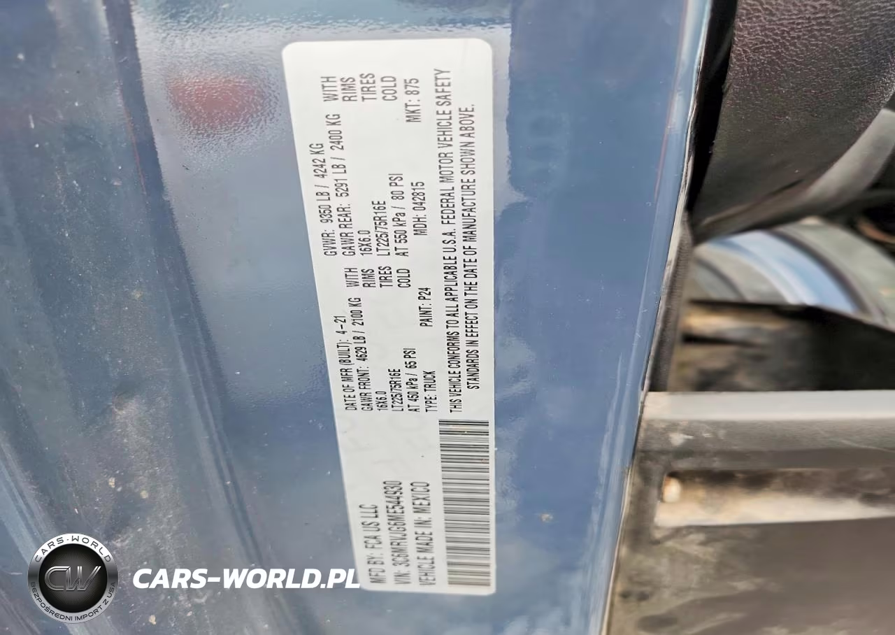 2021 Ram Promaster 3500 3500 High VIN:3C6MRVJG6ME544930 - 13