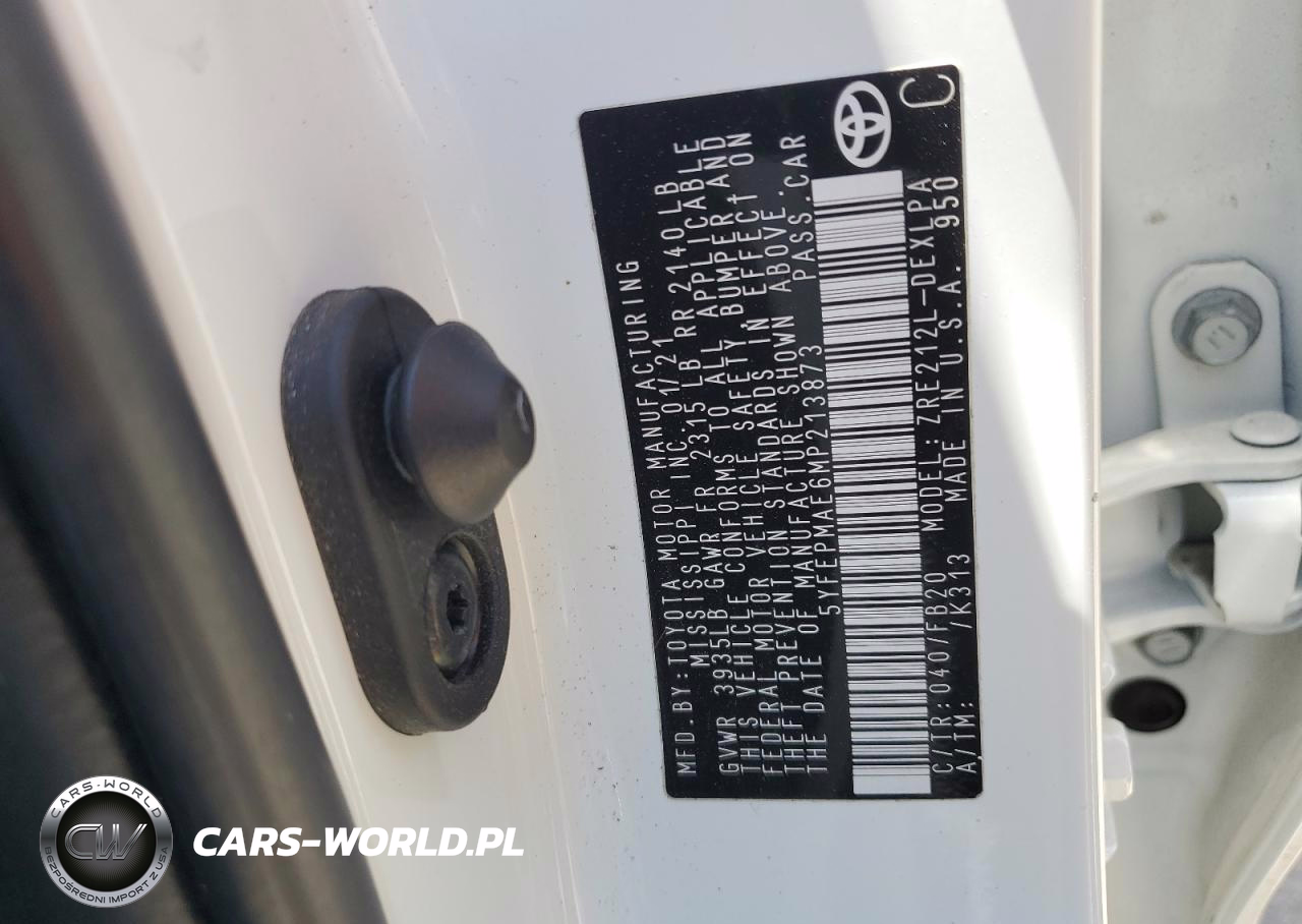2021 Toyota Corolla VIN:5YFEPMAE6MP213873 - 12