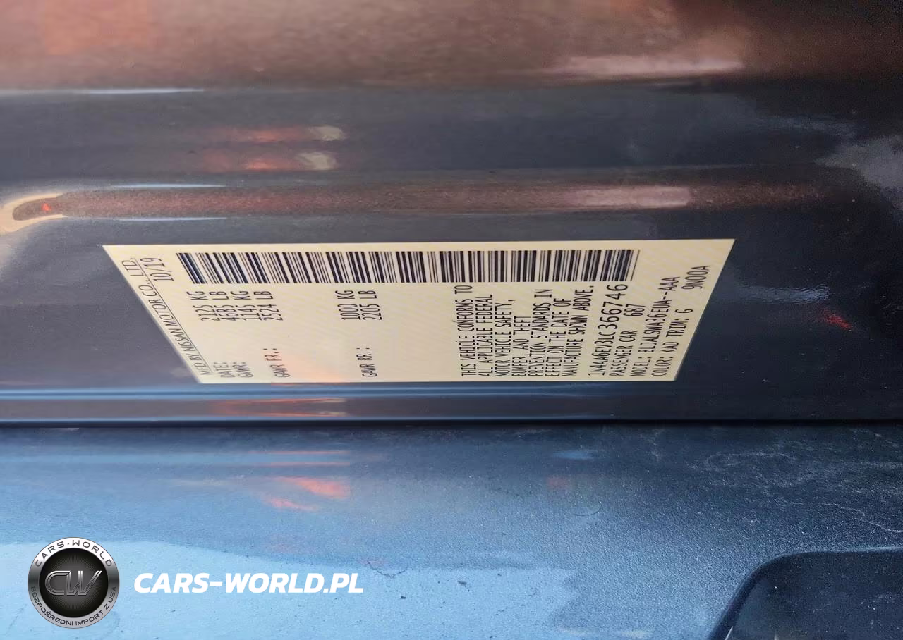 2020 Nissan Maxima Sr VIN:1N4AA6EV3LC366746 - 13