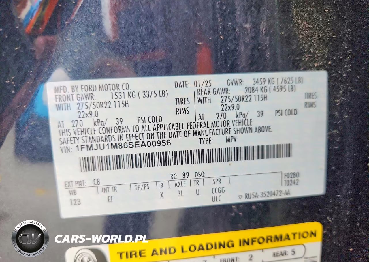 2025 Ford Expedition Platinum VIN:1FMJU1M86SEA00956 - 13