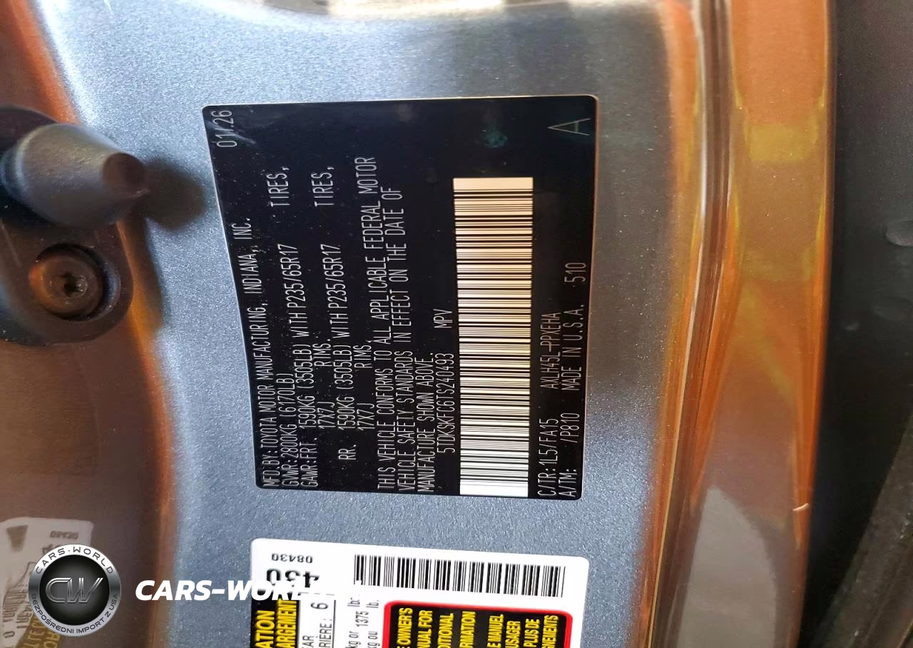 2026 Toyota Sienna Le VIN:5TDKSKFC6TS240493 - 13