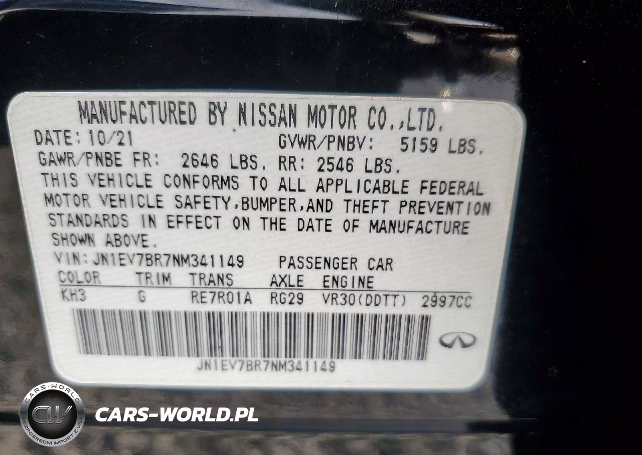 2022 Infiniti Q50 Luxe VIN:JN1EV7BR7NM341149 - 12