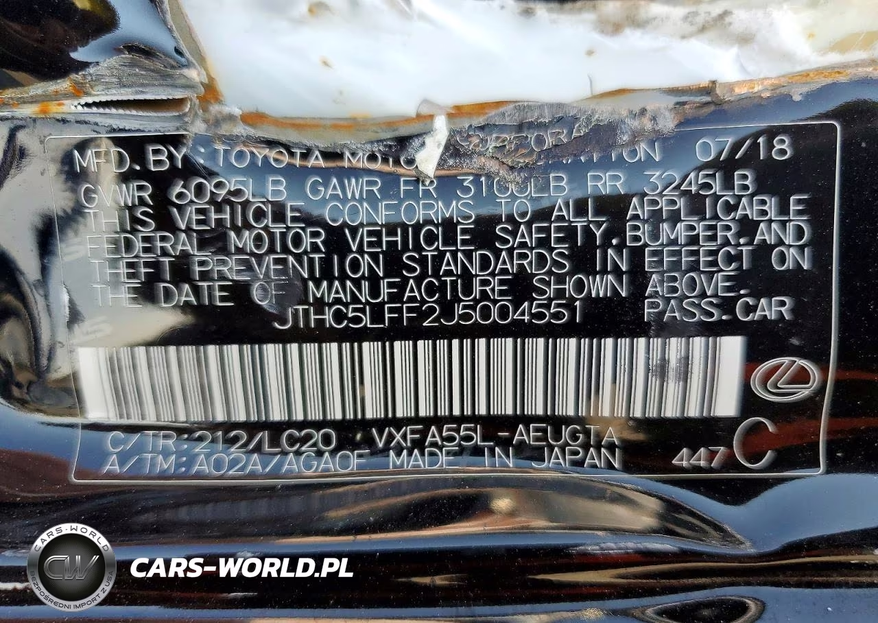 2018 Lexus Ls 500 VIN:JTHC5LFF2J5004551 - 12