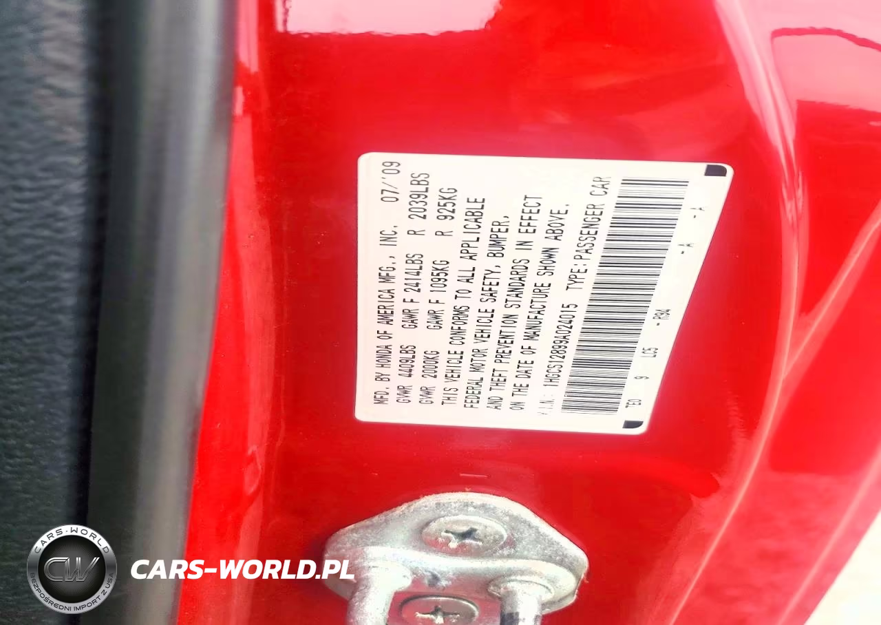 2009 Honda Accord Exl VIN:1HGCS12899A024015 - 13
