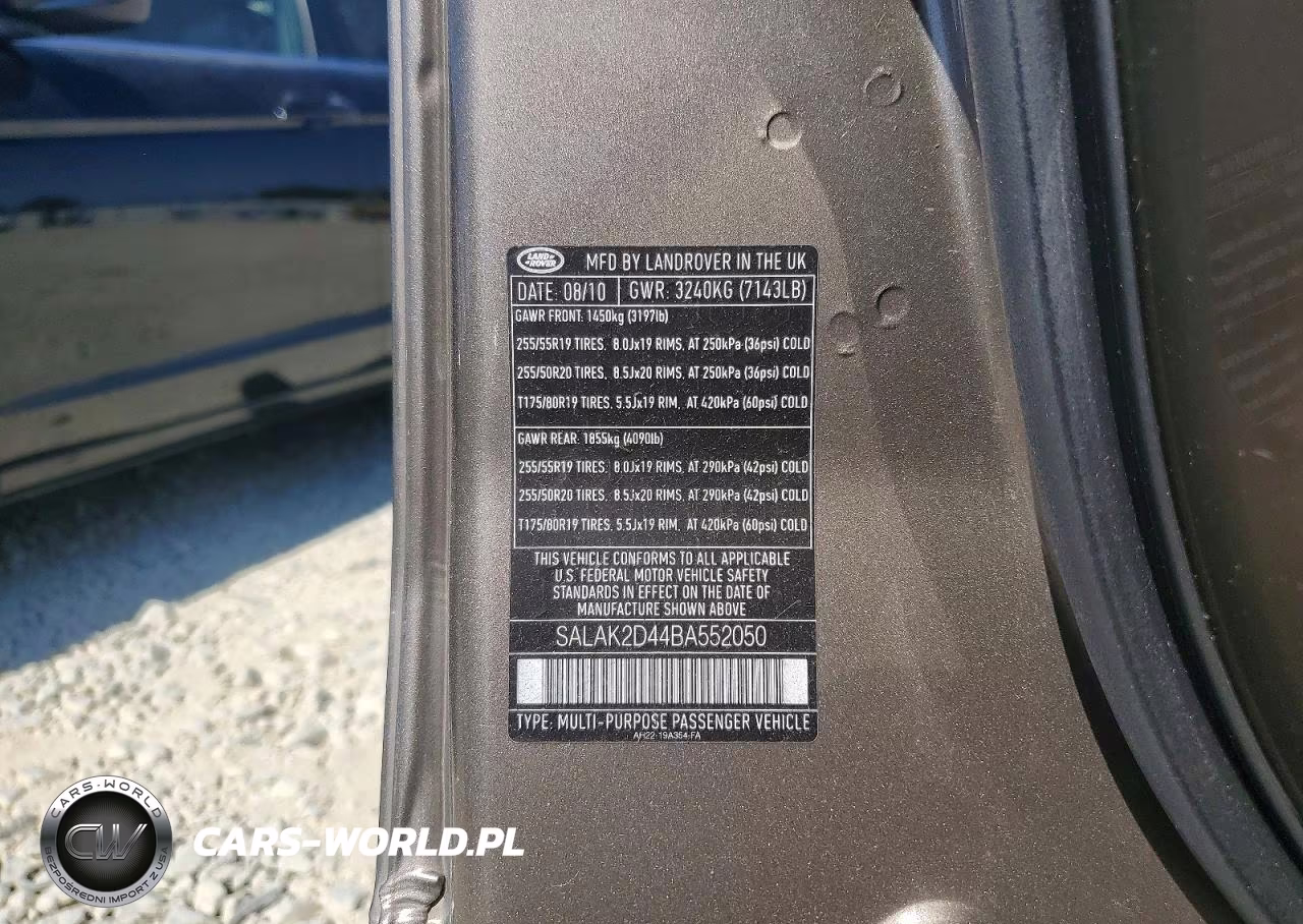 2011 Land Rover Lr4 VIN:SALAK2D44BA552050 - 13