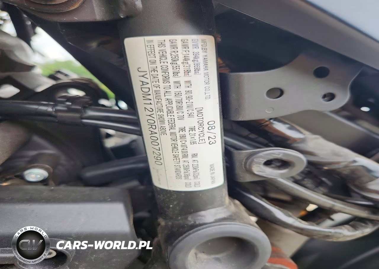 2024 Yamaha Xtz690 VIN:JYADM12Y0RA007290 - 9