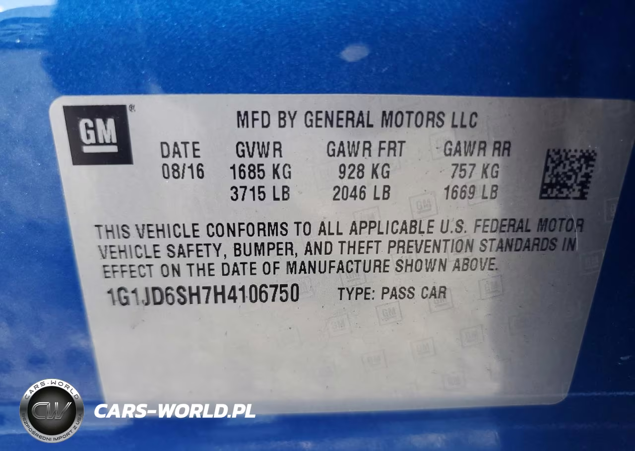 2016 Chevrolet Sonic Lt VIN:1G1JD6SH7H4106750 - 13