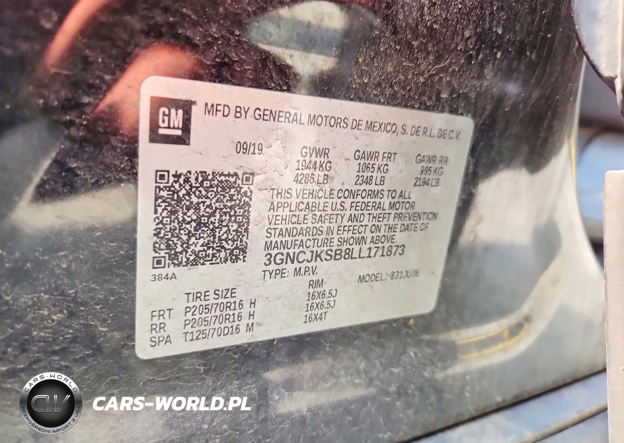 2020 Chevrolet Trax Ls VIN:3GNCJKSB8LL171873 - 13