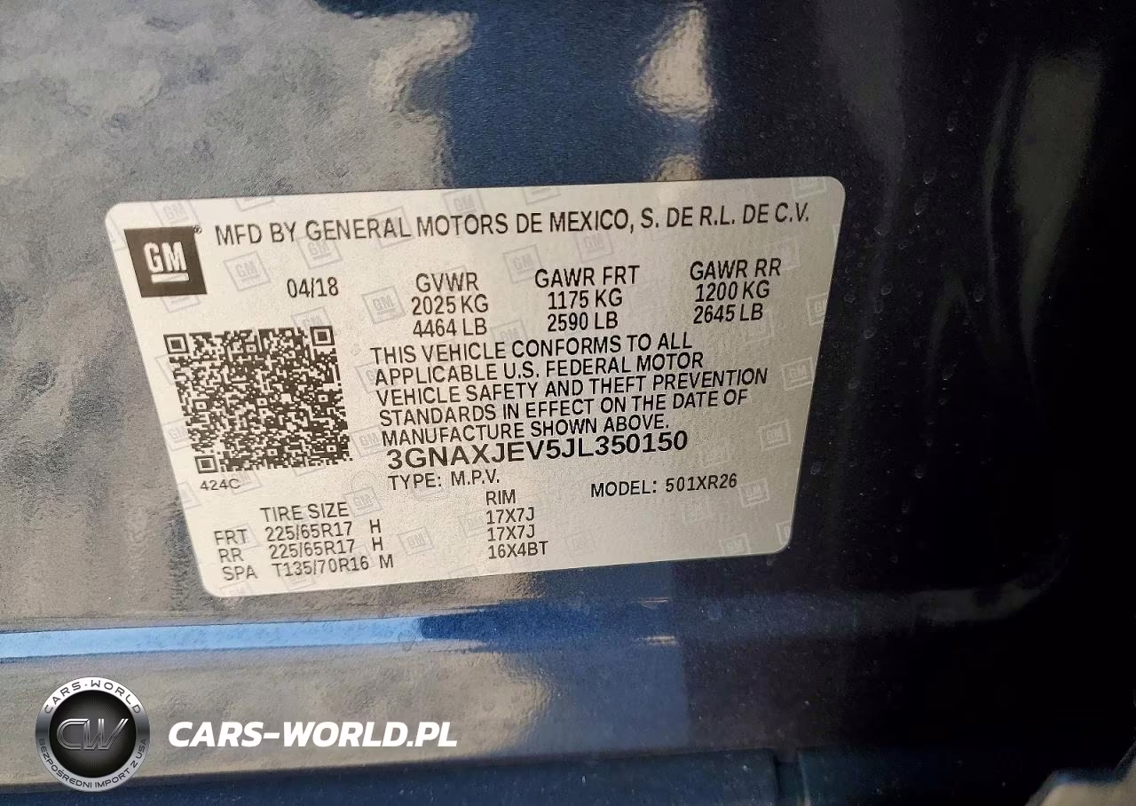 2018 Chevrolet Equinox Lt VIN:3GNAXJEV5JL350150 - 13