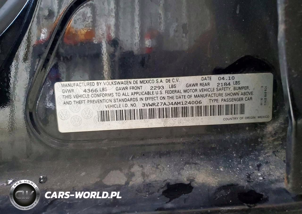 2010 Volkswagen Jetta Se VIN:3VWRZ7AJ4AM124006 - 13