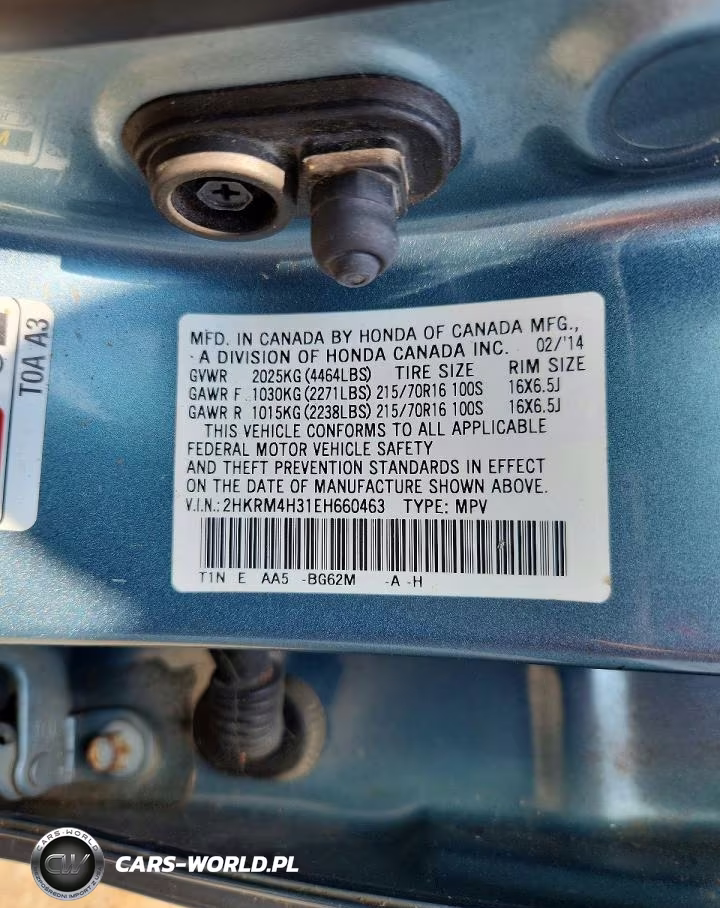 2014 Honda Cr-V Lx VIN:2HKRM4H31EH660463 - 13