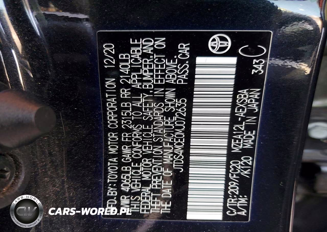 2021 Toyota Corolla Se VIN:JTDS4MCE0MJ072635 - 13