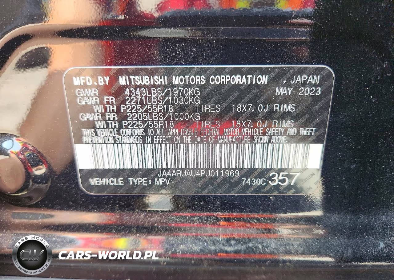2023 Mitsubishi Outlander Sport S-Se VIN:JA4ARUAU4PU011969 - 13