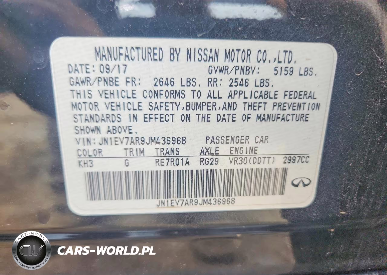 2018 Infiniti Q50 3.0T Sport VIN:JN1EV7AR9JM436968 - 12