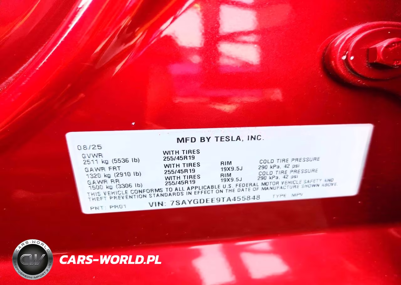 2026 Tesla Model Y VIN:7SAYGDEE9TA455848 - 12