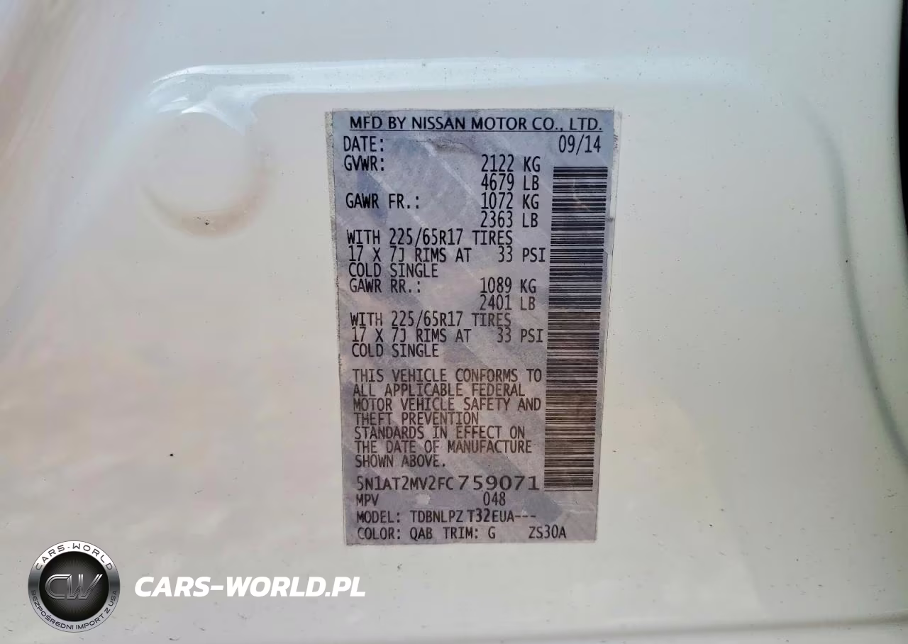 2015 Nissan Rogue S VIN:5N1AT2MV2FC759071 - 13