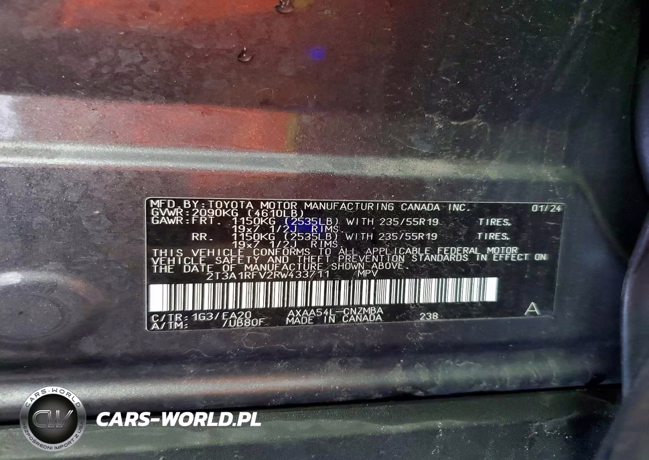 2024 Toyota Rav4 Xle Premium VIN:2T3A1RFV2RW433711 - 13