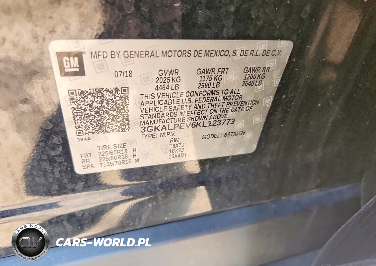 2019 GMC Terrain Slt VIN:3GKALPEV6KL123773 - 13