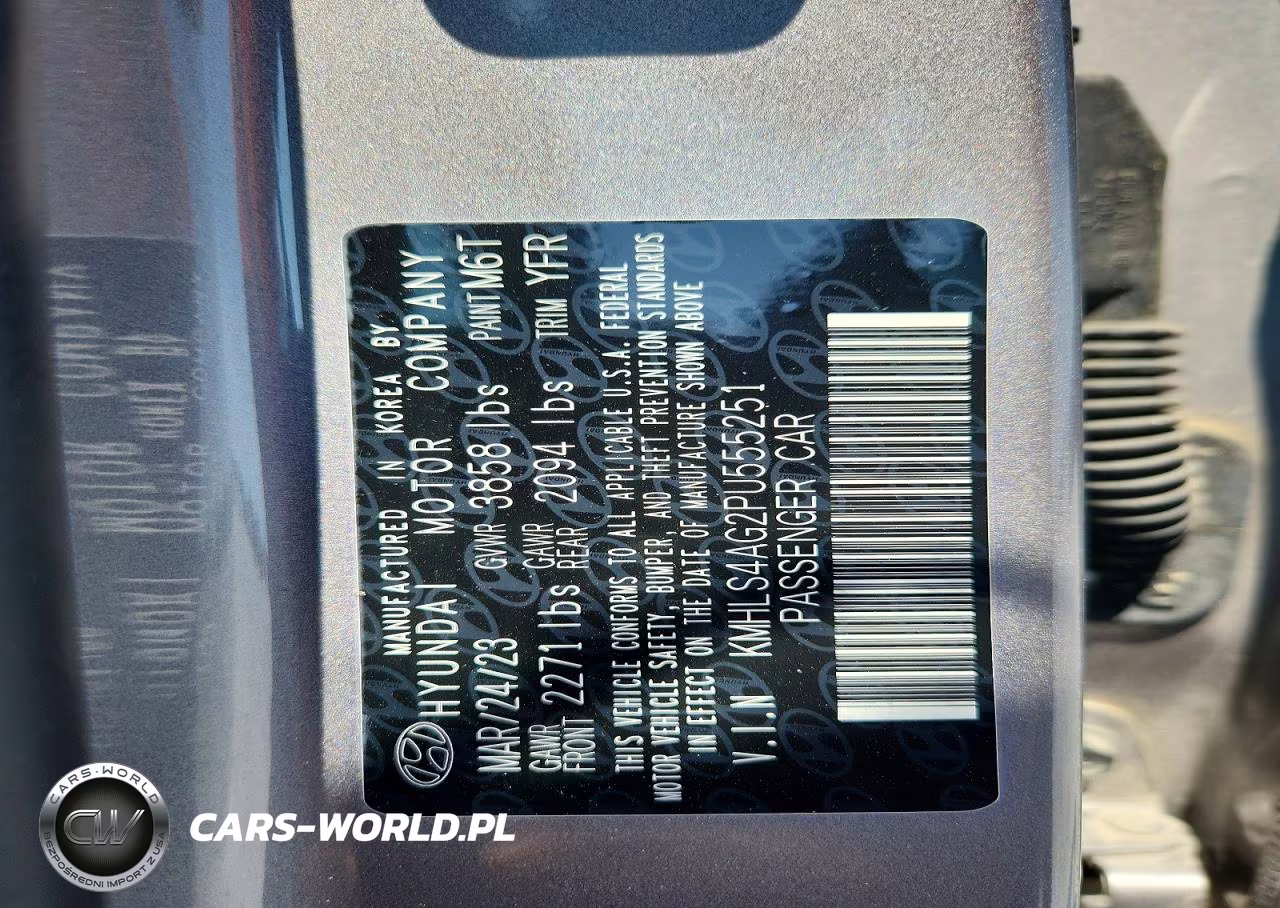 2023 Hyundai Elantra Sel VIN:KMHLS4AG2PU555251 - 12