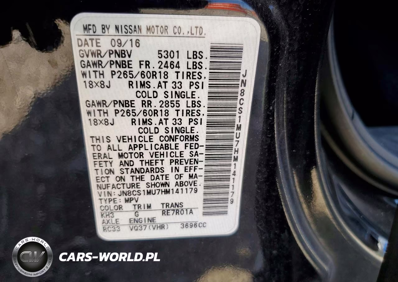 2017 Infiniti Qx70 VIN:JN8CS1MU7HM141179 - 13