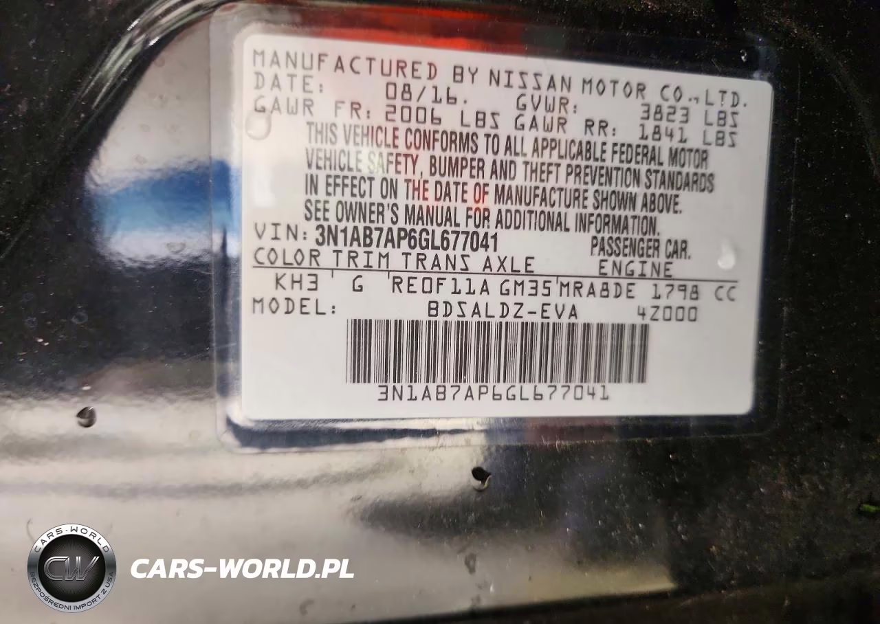 2016 Nissan Sentra Sv VIN:3N1AB7AP6GL677041 - 12