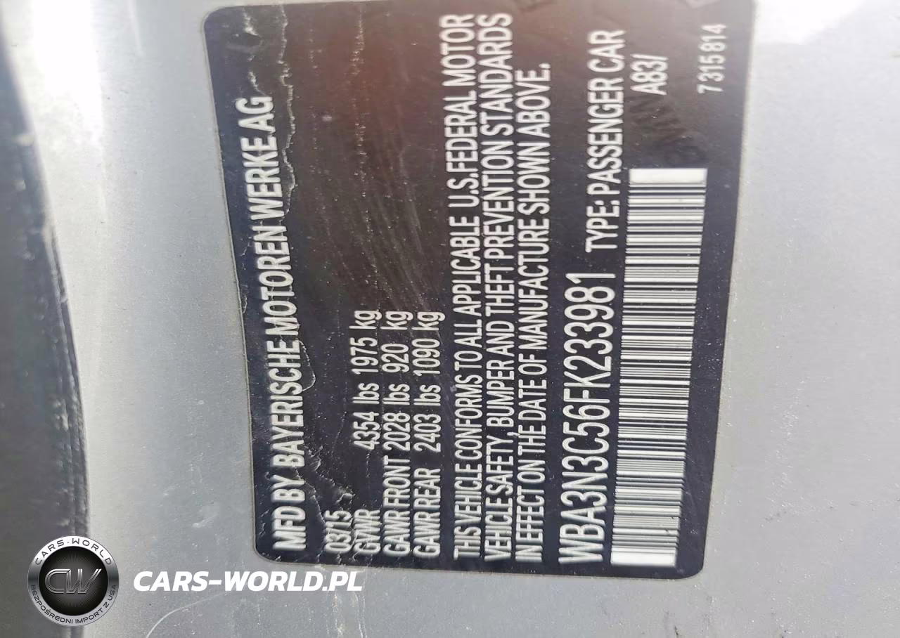 2015 BMW 428 I VIN:WBA3N3C56FK233981 - 12