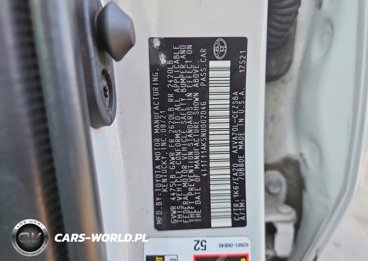 2022 Toyota Camry Se VIN:4T1T11AK5NU002046 - 13