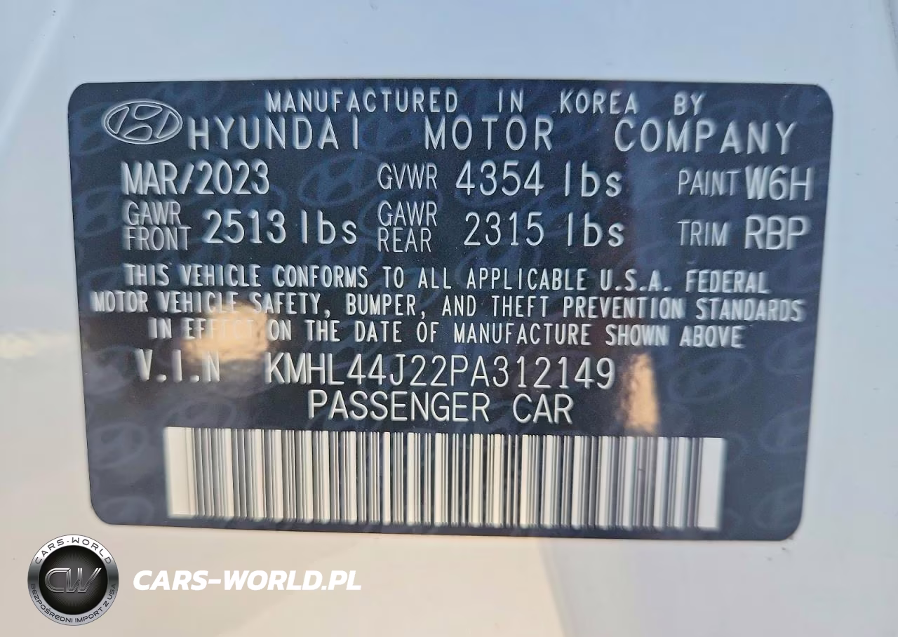 2023 Hyundai Sonata Sel Plus VIN:KMHL44J22PA312149 - 12