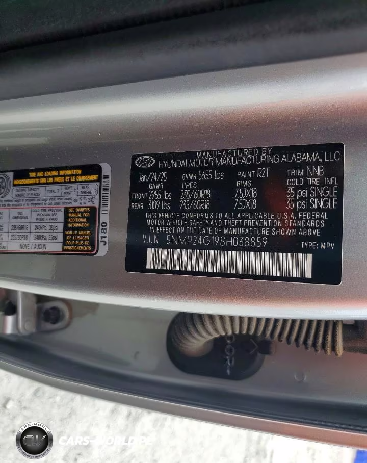 2025 Hyundai Santa Fe Sel VIN:5NMP24G19SH038859 - 12