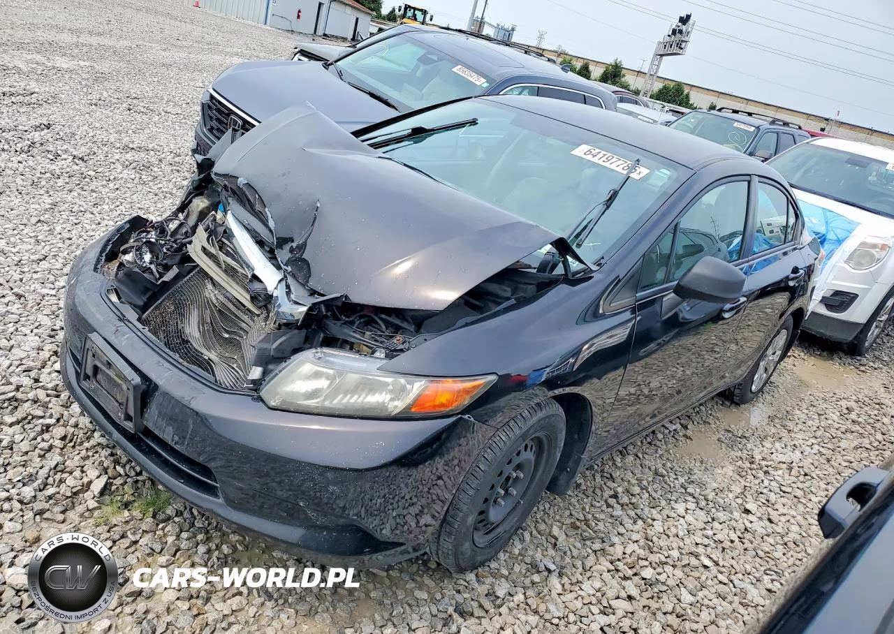 2012 Honda Civic Lx VIN:2HGFB2F55CH598557 - 1