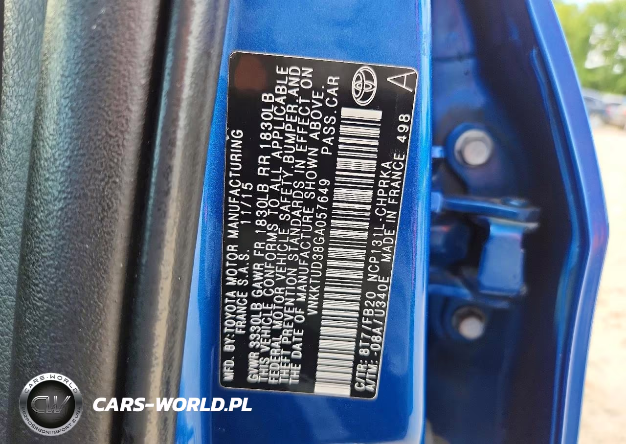 2016 Toyota Yaris 5-Door Le VIN:VNKKTUD38GA057649 - 12