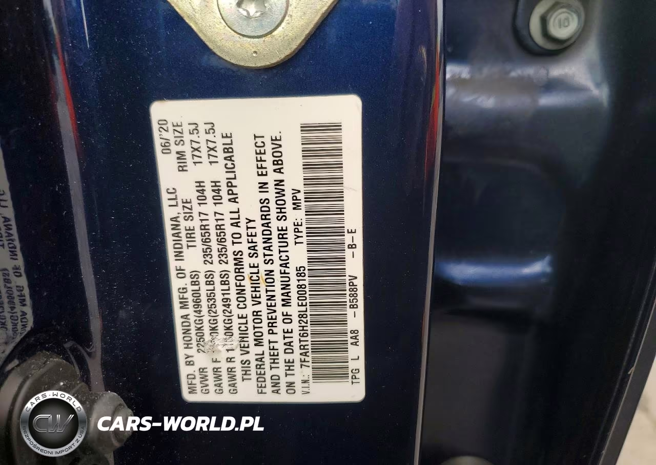 2020 Honda Cr-V Hybrid Lx VIN:7FART6H28LE008185 - 12