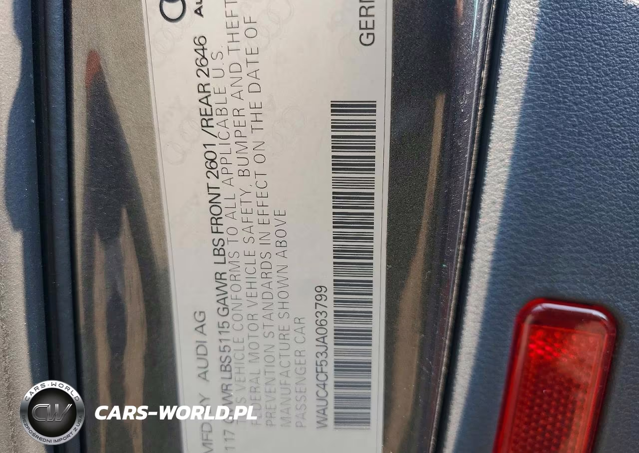 2018 Audi S5 Prestige VIN:WAUC4CF53JA063799 - 13