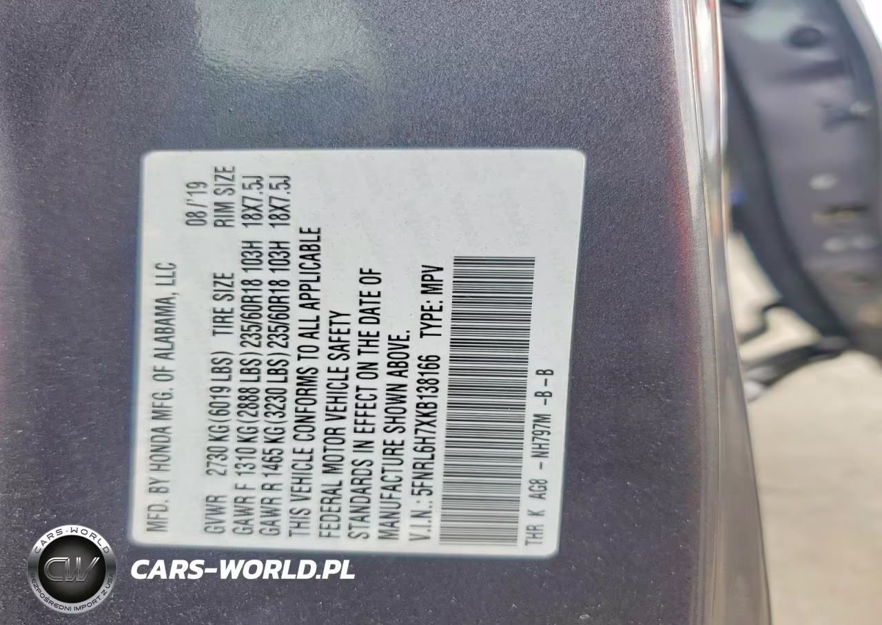 2019 Honda Odyssey Exl VIN:5FNRL6H7XKB138166 - 14