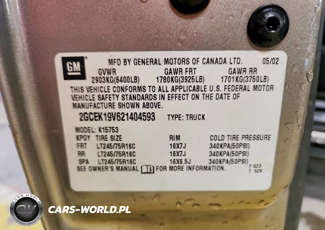 2002 Chevrolet Silverado K1500 VIN:2GCEK19V621404593 - 12