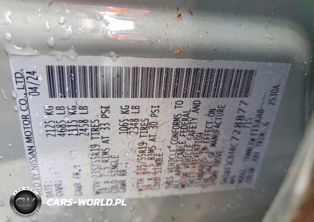 2024 Nissan Rogue Sl VIN:5N1BT3CB4RC728877 - 12