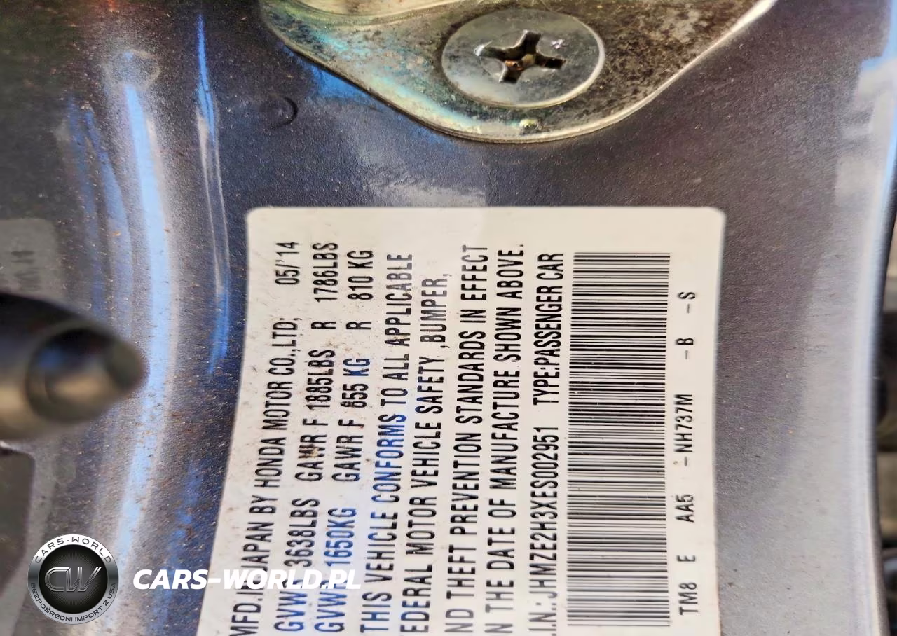 2014 Honda Insight VIN:JHMZE2H3XES002951 - 12