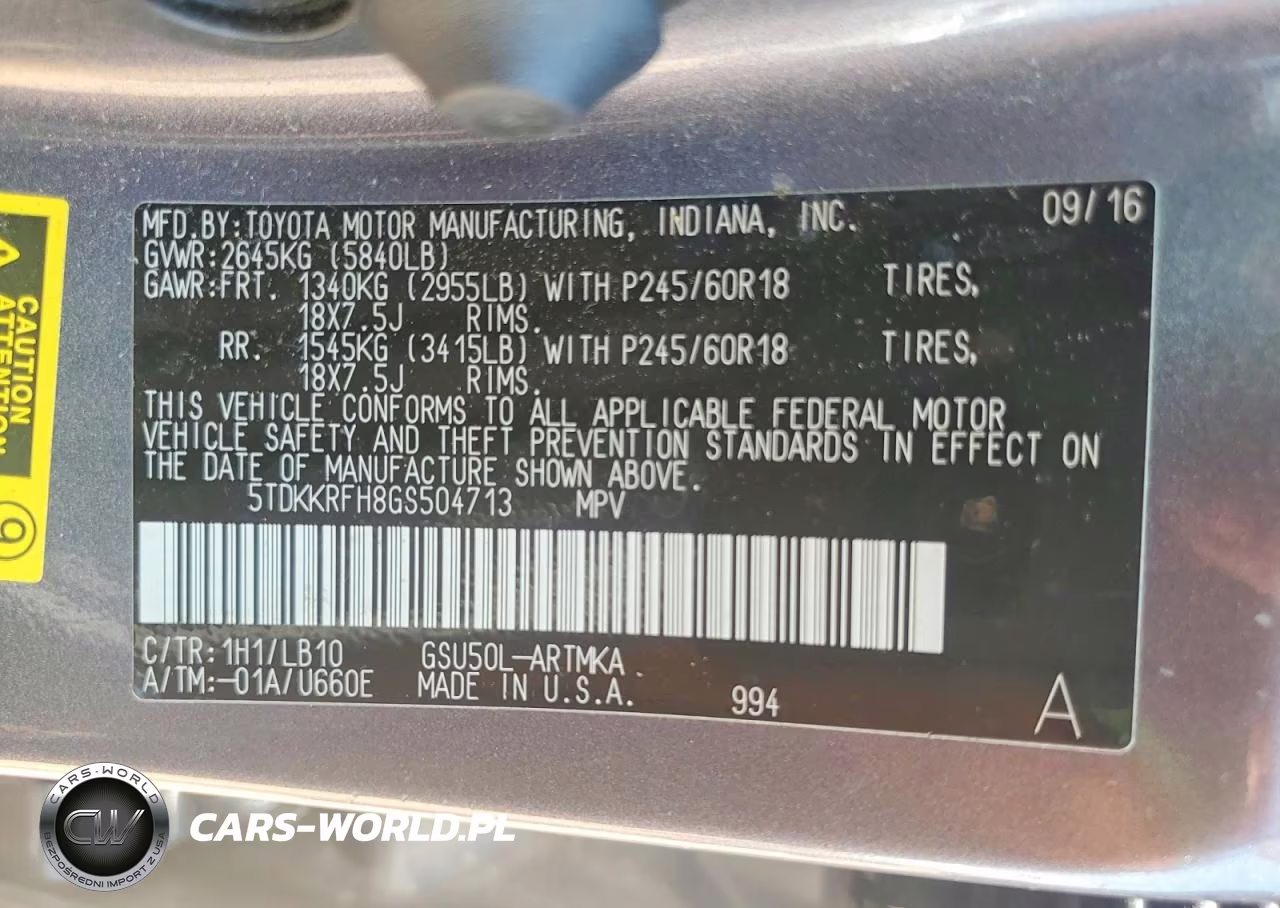 2016 Toyota Highlander Xle VIN:5TDKKRFH8GS504713 - 14
