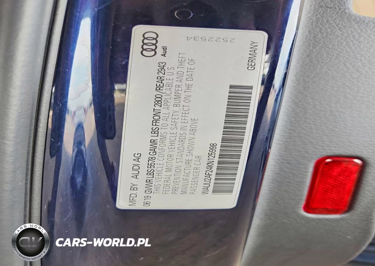 2019 Audi A7 Premium Plus S-Line VIN:WAUU2AF24KN125998 - 12