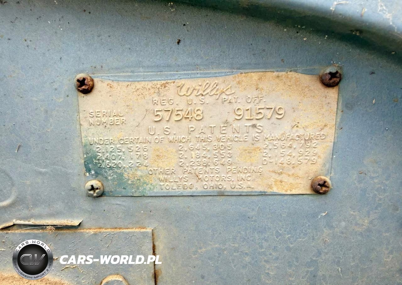 1959 Jeep Wrangler Willys 4Wd VIN:5754891579 - 12