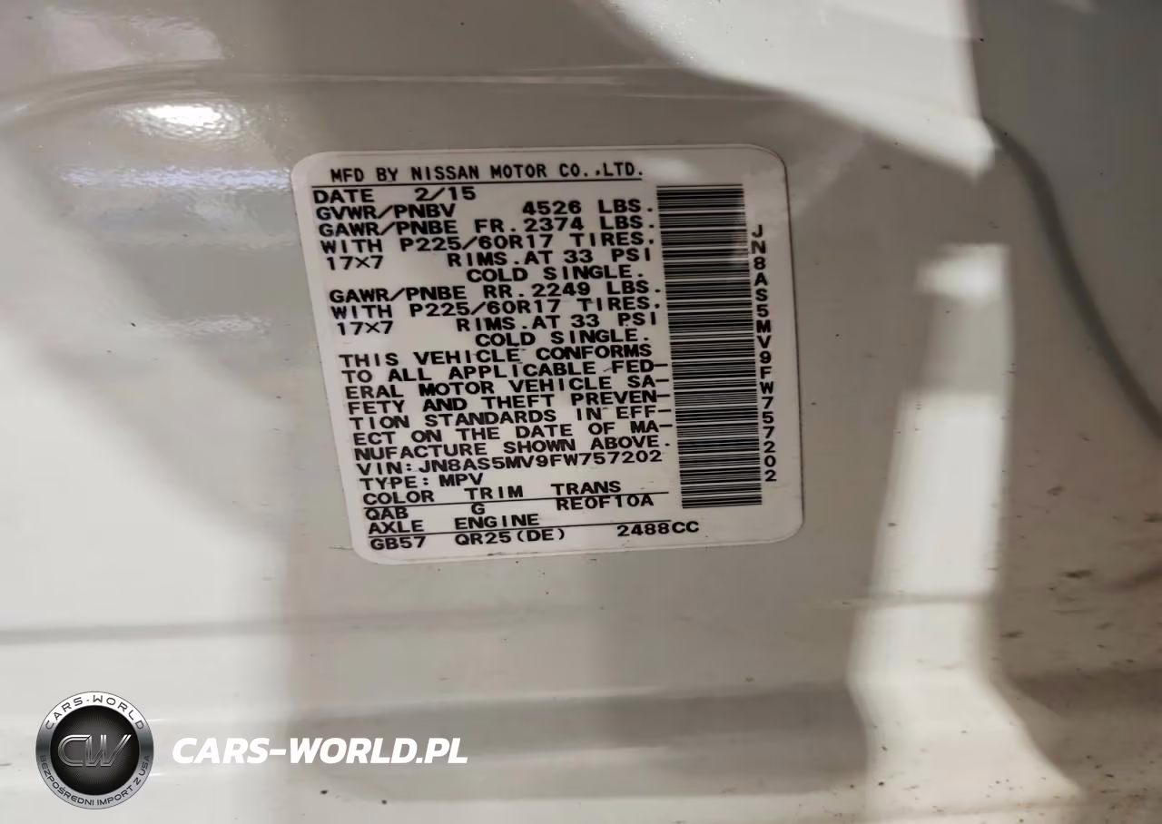 2015 Nissan Rogue Select S VIN:JN8AS5MV9FW757202 - 12