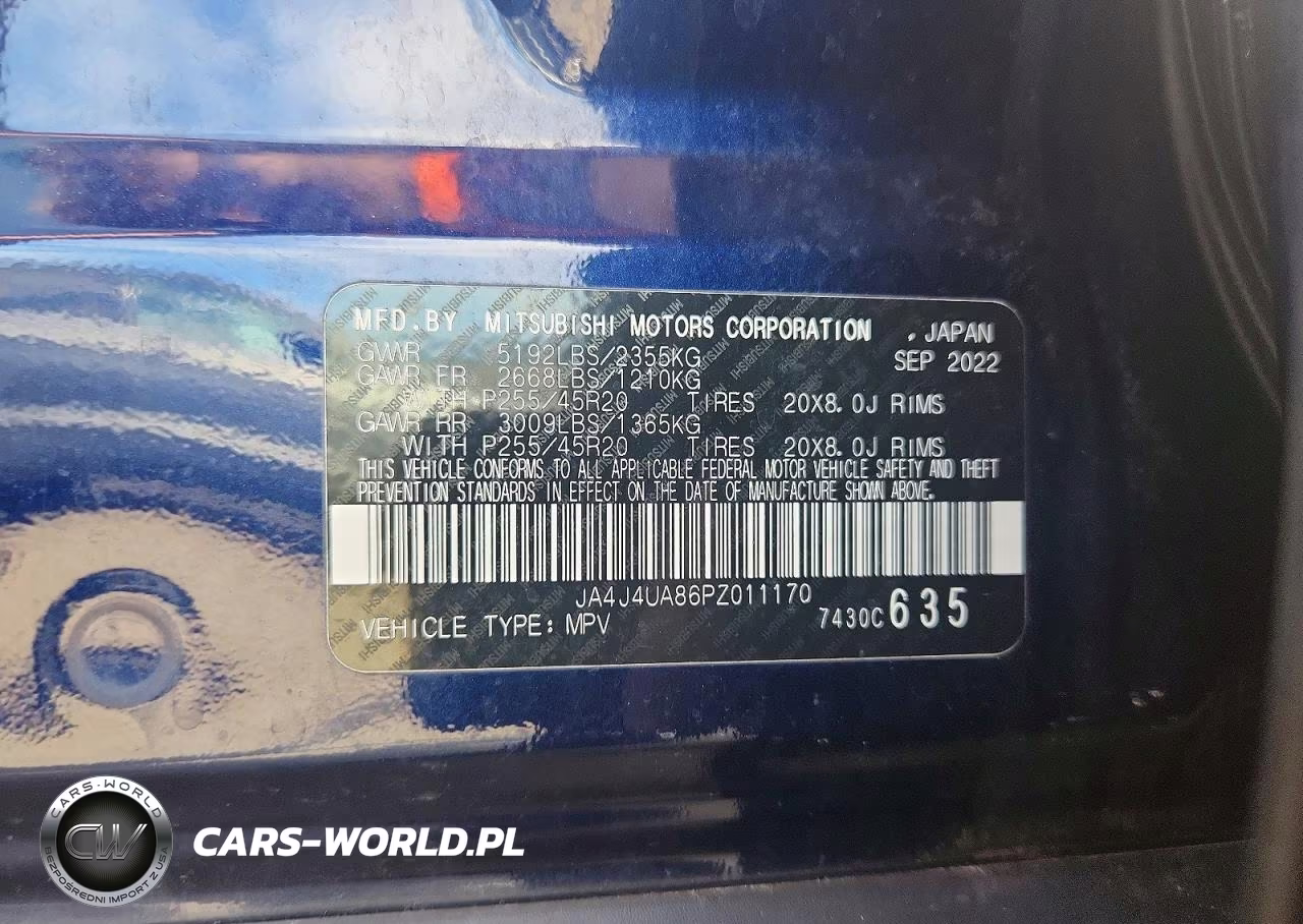 2023 Mitsubishi Outlander Se VIN:JA4J4UA86PZ011170 - 13