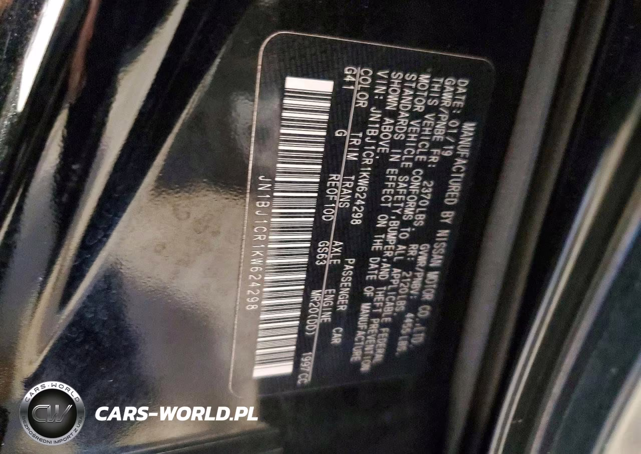 2019 Nissan Rogue Sport S VIN:JN1BJ1CR1KW624298 - 14