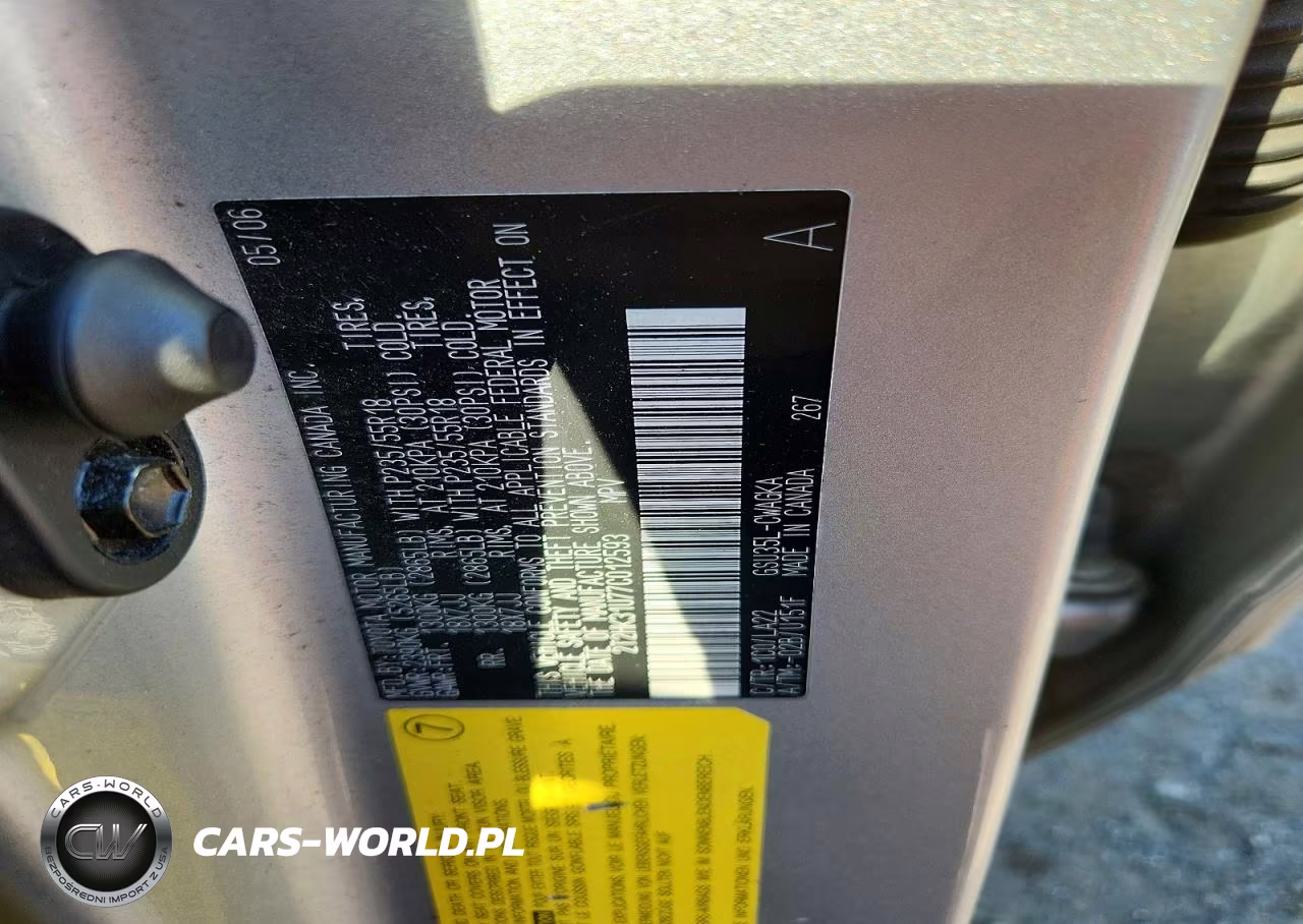 2007 Lexus Rx 350 VIN:2T2HK31U77C012593 - 13