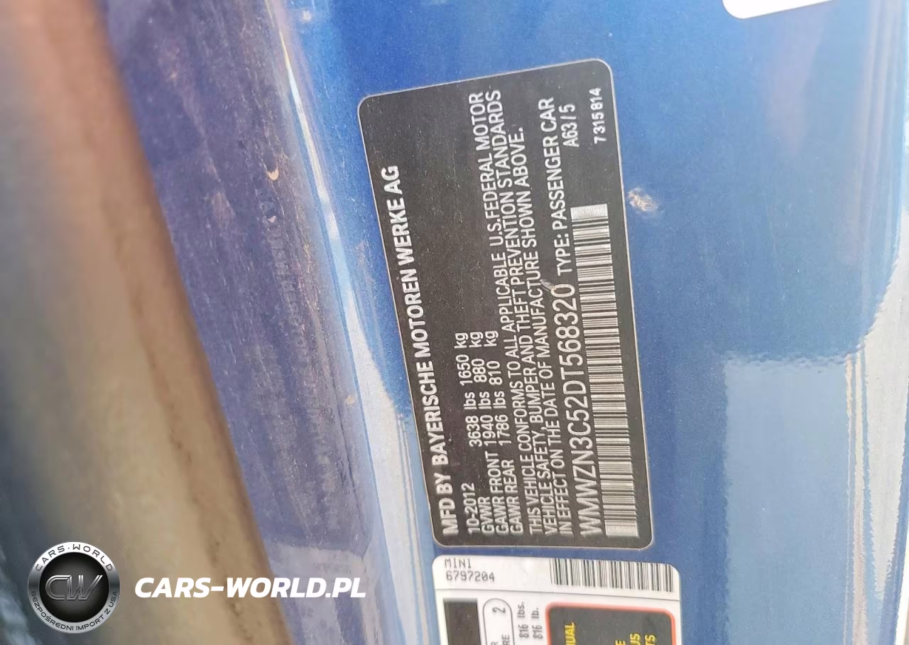 2013 Mini Cooper VIN:WMWZN3C52DT568320 - 12