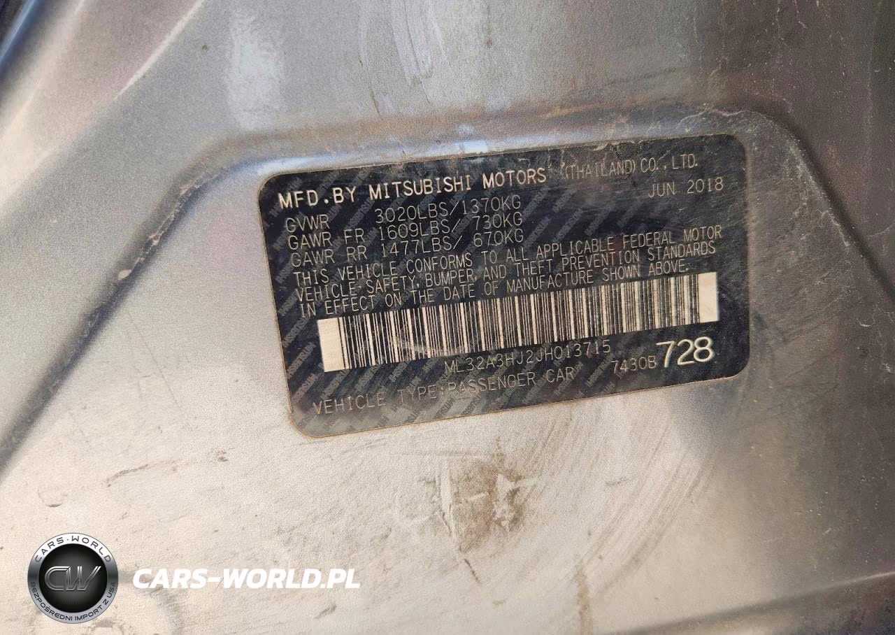 2018 Mitsubishi Mirage Es VIN:ML32A3HJ2JH013715 - 13