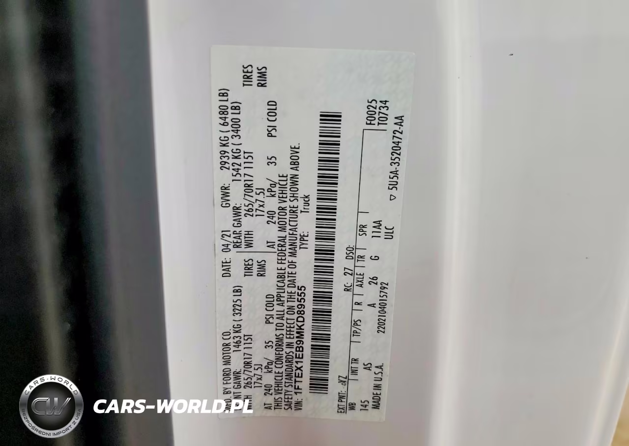 2021 Ford F150 Super Cab VIN:1FTEX1EB9MKD89555 - 12