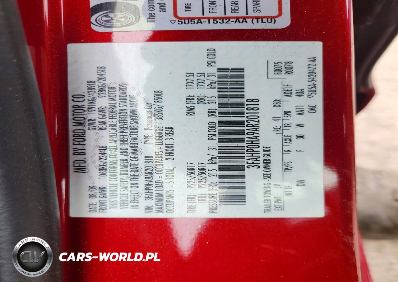 2010 Ford Fusion Se VIN:3FAHP0HA9AR201818 - 13